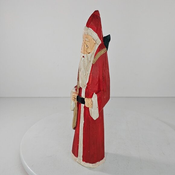 Vintage Midwest Of Cannon Falls Wooden Santa Claus Figurine Christmas 8" Tall - Picture 8 of 9